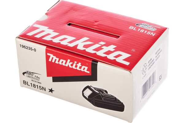 Аккумулятор Makita BL1815N 18B 1,5Ач 196235-0