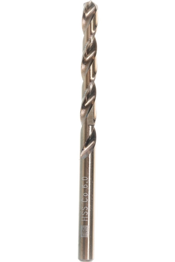 Сверло спиральное по металлу Thorvik HSS Co (в ПВХ упак) d6.0мм TDB060K5 52463