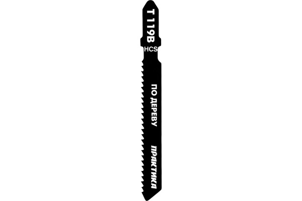 Пилки для лобзика по дереву ДСП Практика тип T119B 76*50мм грубый рез HCS 2шт 034-588