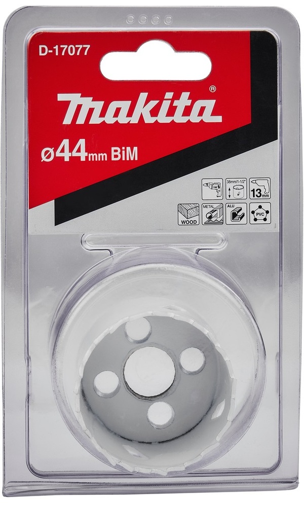 Коронка биметаллическая Makita 44мм D-17077