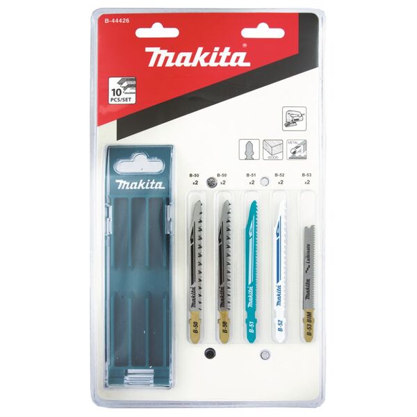 Набор пилок для лобзика Makita 10шт B-44426